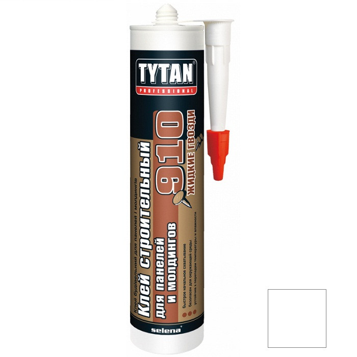 Клей строительный Tytan Professional №910 для панелей и молдингов белый 440 г