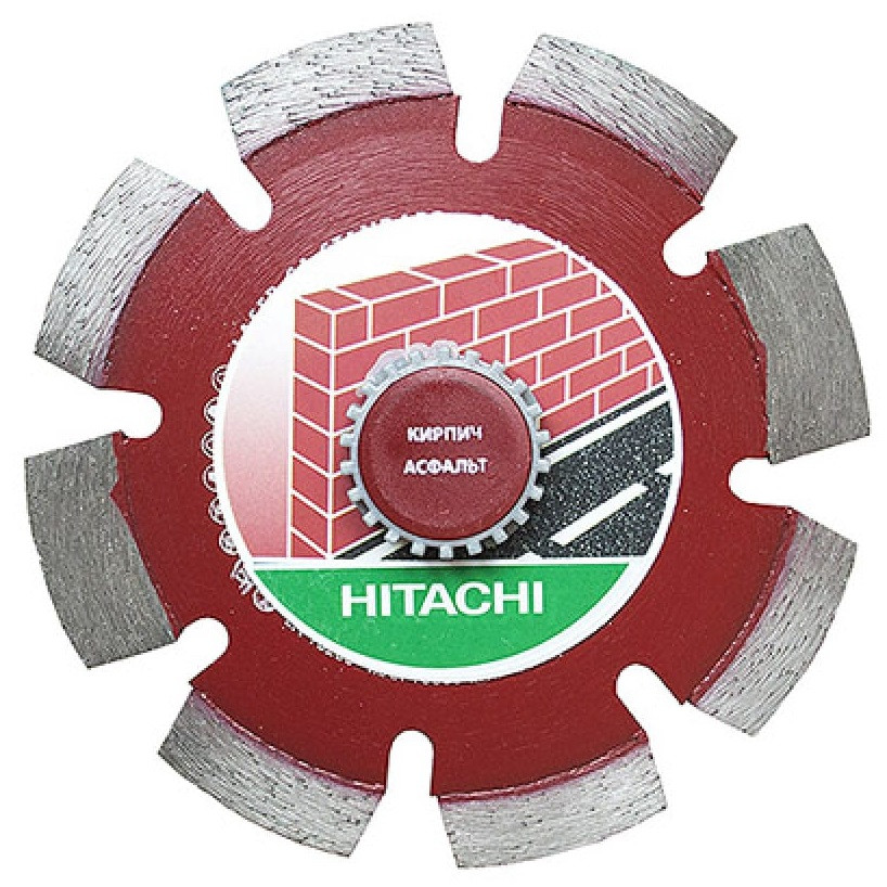 Алмазный диск Hitachi CA 773144 по кирпичу и асфальту 115х22,23 мм