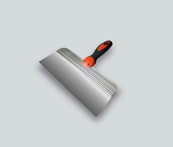 DECOR Шпатель фасадный 200 мм, нержавеющая сталь, двухкомпонентная ручка (10шт/уп) 320-0200