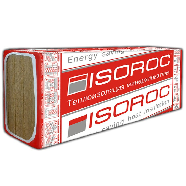 Базальтовая вата Isoroc Изолайт-Л 1000х600х50 мм 8 плит в упаковке