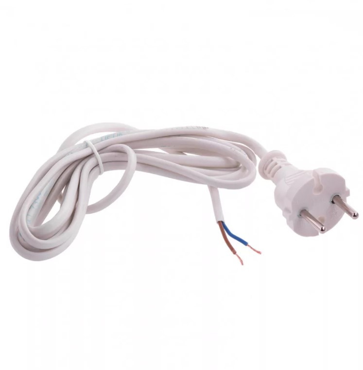 Электрический шнур Сибртех 96010 для настольной лампы белый