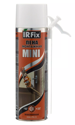 IRFIX MINI Пена монтажная бытовая 500мл всесезонная 10004 - фото 48662