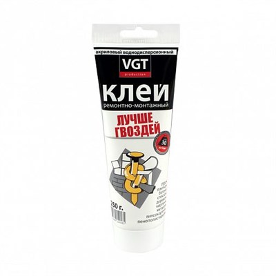 Клей ремонто-монтажный VGT, акриловый, 250 г, прозрачный Cd4V0jBWjwfklMMEvJRjA0 - фото 50213