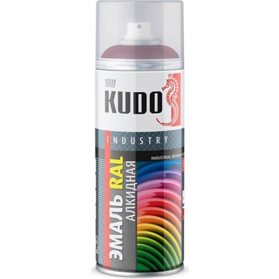 Эмаль аэрозольная универсальная Kudo KU-03005 Ral 3005 винно-красная 520 мл 000016093 - фото 51515