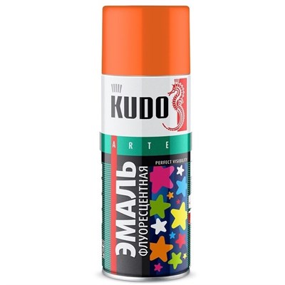 Эмаль аэрозольная флуоресцентная Kudo KU-1205 оранжево-желтая 520 мл 000016150 - фото 51517