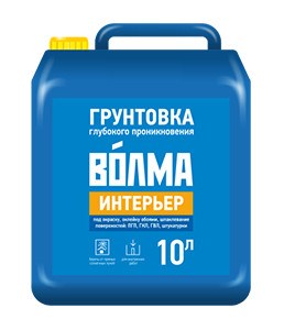 Грунтовка ВОЛМА Интерьер глубокого проникновения 10 л 5220027625