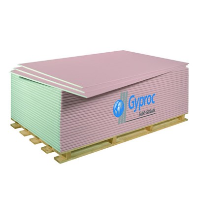Гипсокартон Gyproc 2500х1200х12,5 Огнестойкий ГКЛО-УК 521194