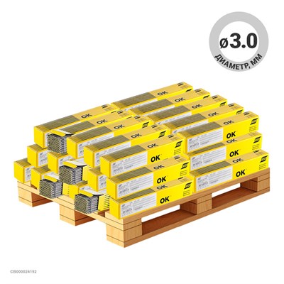 Электроды ESAB ОК 46.00Р ⌀ 3,0 мм, паллет 1081,2 кг (пачки по 5,3 кг) wd4T6GXaiBgvriS5yOuWb1