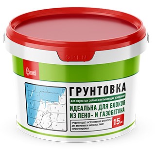 Грунтовка Старатели для пористых сильновпитывающих оснований, 15 кг 522001658