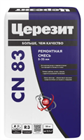 Смесь для ремонта и стяжки Церезит CN83 25 кг KsLy7nAqhBLoffMrxdWvM3