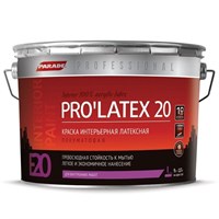 Краска латексная Parade Professional E20 Pro Latex20 интерьерная полуматовая основа С 9 л 5220037373