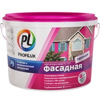 Краска фасадная Profilux PL-112А влагостойкая белая 7 кг 5220037402