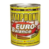 Краска акрилатная Symphony Euro-Balance 12 A полуматовая 0,9 л 5220037406