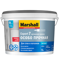Краска для стен и потолков Marshall Export-7 база BW матовая 9 л 5220036190