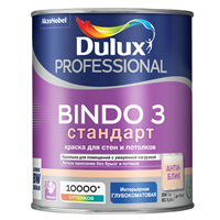 Краска для стен и потолков Dulux Professional Bindo 3 база BC глубокоматовая 0,9 л 5220037446
