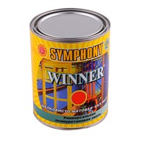 Эмаль полиуретановая антикоррозионная Symphony Winner А шелковисто-матовая 0,9 л 000014003