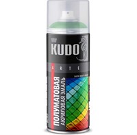 Эмаль аэрозольная универсальная Kudo KU-0A6002 Satin Ral 6002 зеленая листва 520 мл 000016131